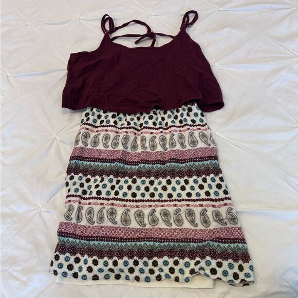Emerald Sundae Women's Double Layered Spaghetti Strap Midi Dress Size Small - Picture 1 of 9